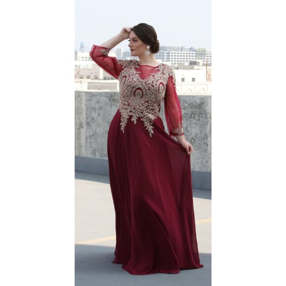burgundy 3 4 sleeve dress Hayden Short Velvet Off The Shoulder 3/4 Sleeve Ruffle Dress main image 1